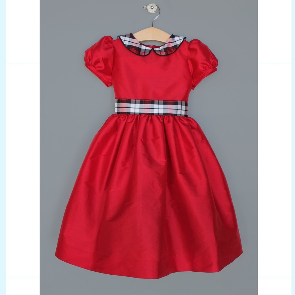 Plaid Taffeta Christmas Dress